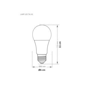 Lâmpada LED Taschibra 09W 6500K E27 - Imagem 3