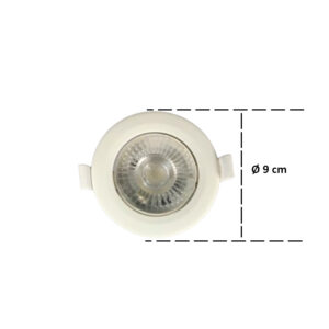 Spot LED 5W 6500K De Embutir Redondo Direcionável Avant - Imagem 2