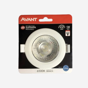 Spot LED 5W 6500K De Embutir Redondo Direcionável Avant - Imagem 1